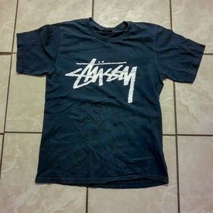 Vtg Stussy Spell out Graphic Tee sz. Sm EUC